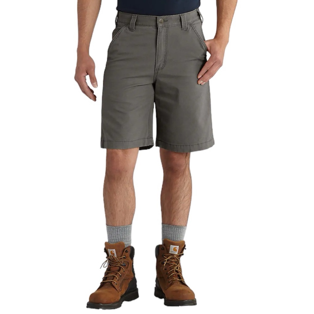 Carhartt Men's Rugged Flex Relaxed Fit Canvas Work Short Gray Size 54 NWT/NEW